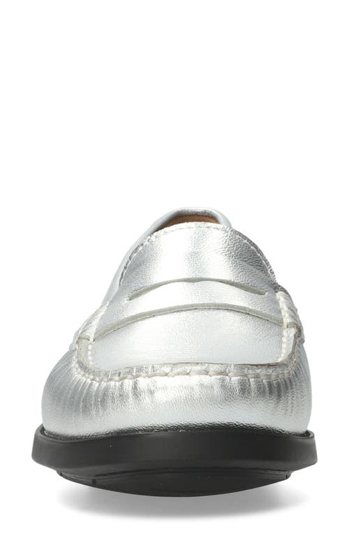 Mephisto Neda Penny Loafer In Silver