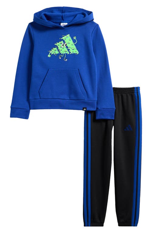 Adidas Originals Adidas Kids' Graphic Hoodie & Sweatpants Set In Blue