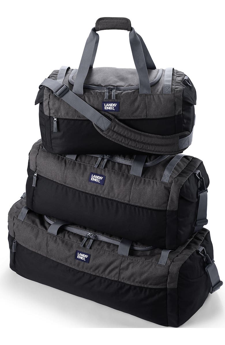 Lands' End Small All Purpose Travel Duffle Bag, Alternate, color, Black