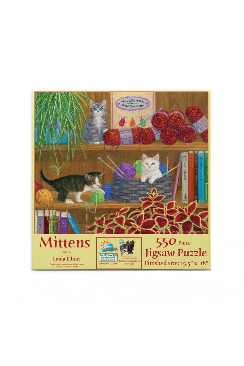 Mittens 550 piece Jigsaw Puzzle for Adults, Alternate, color, Multicolor