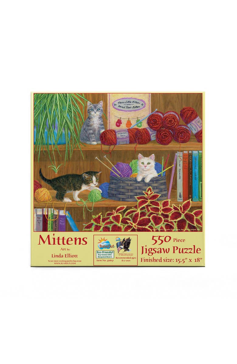 Sunsout Mittens 550 piece Jigsaw Puzzle for Adults, Alternate, color, Multicolor