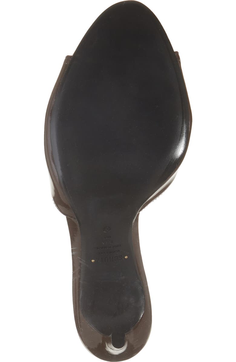 Schutz Cloe Slide Sandal, Alternate, color, Root Brown