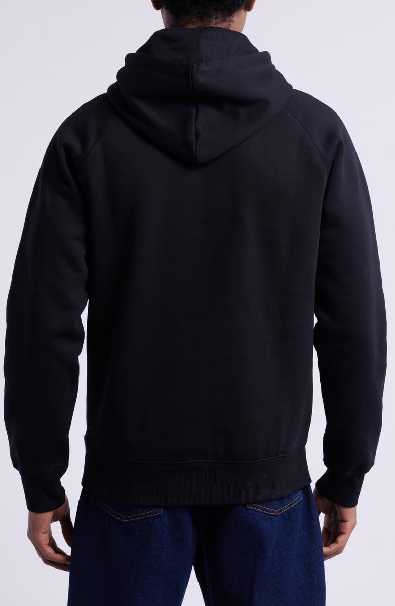 Carhartt Work In Progress Chase Fleece Hoodie, Alternate, color, Black / Gold