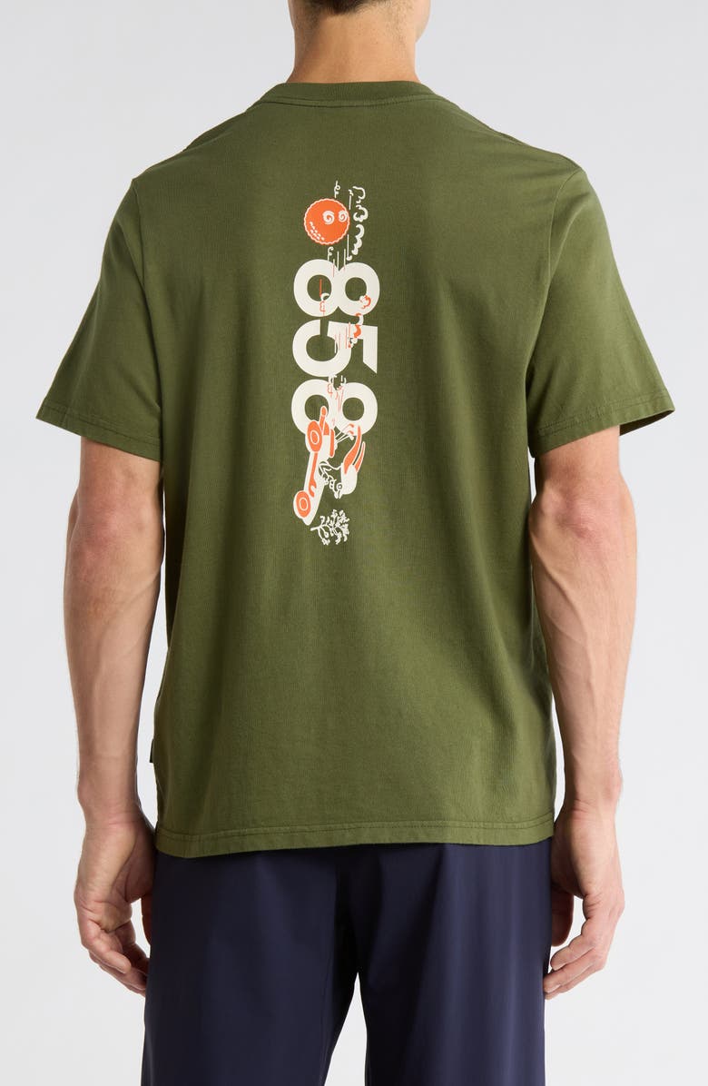 Malbon Golf Torrey Pines Bermuda 858 Graphic T-Shirt, Alternate, color, Moss