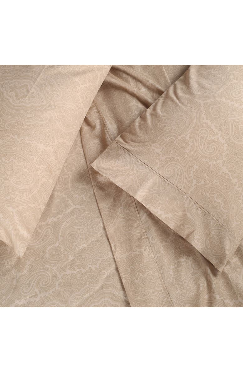 Superior Paisley 600 Thread Count Sateen Sheet Set, Alternate, color, Sand