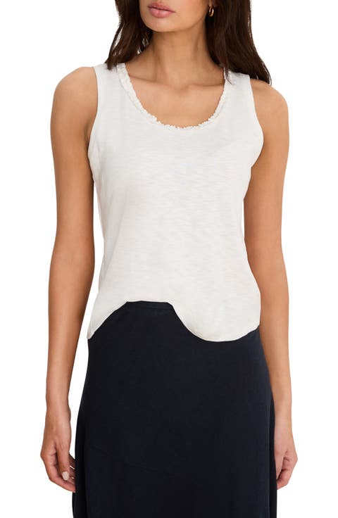 Ruffle Neck Tank