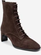 Forever & Always Shoes Sudy Leather Lace Up Boot