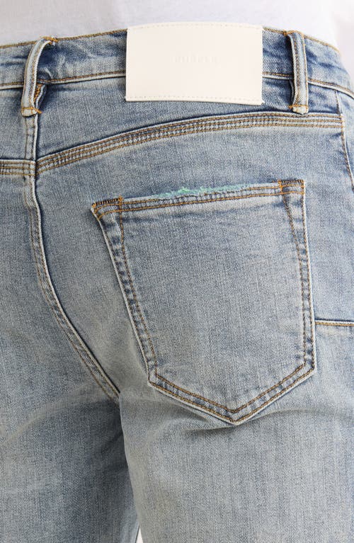 Purple Brand Buckshot Color Weft Stretch Jeans In Blue