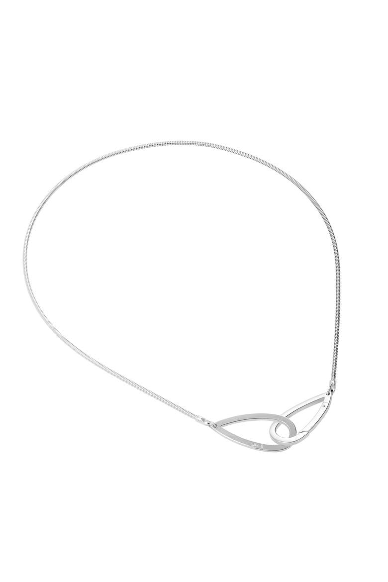 Large Linked Petal Pendant, Main, color, Sterling Silver