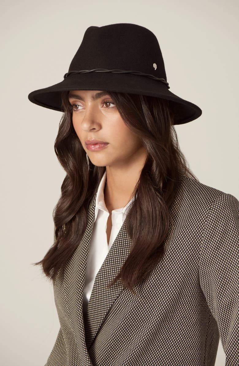 Helen Kaminski Eleonore Merino Wool Fedora, Main, color, 
