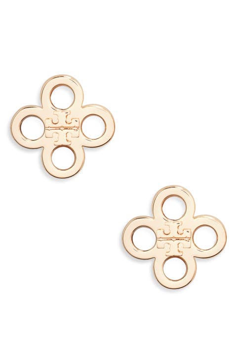 Kira Mother-of-Pearl Clover Stud Earrings