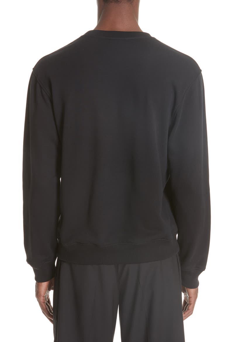 Crewneck Sweatshirt, Alternate, color, BLACK