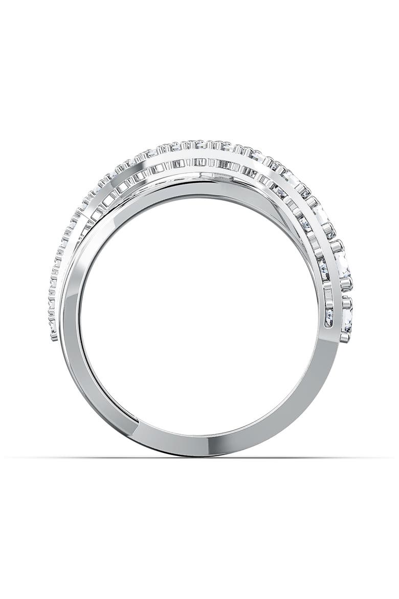 Hyperbola Cubic Zirconia Ring, Alternate, color, WHITE