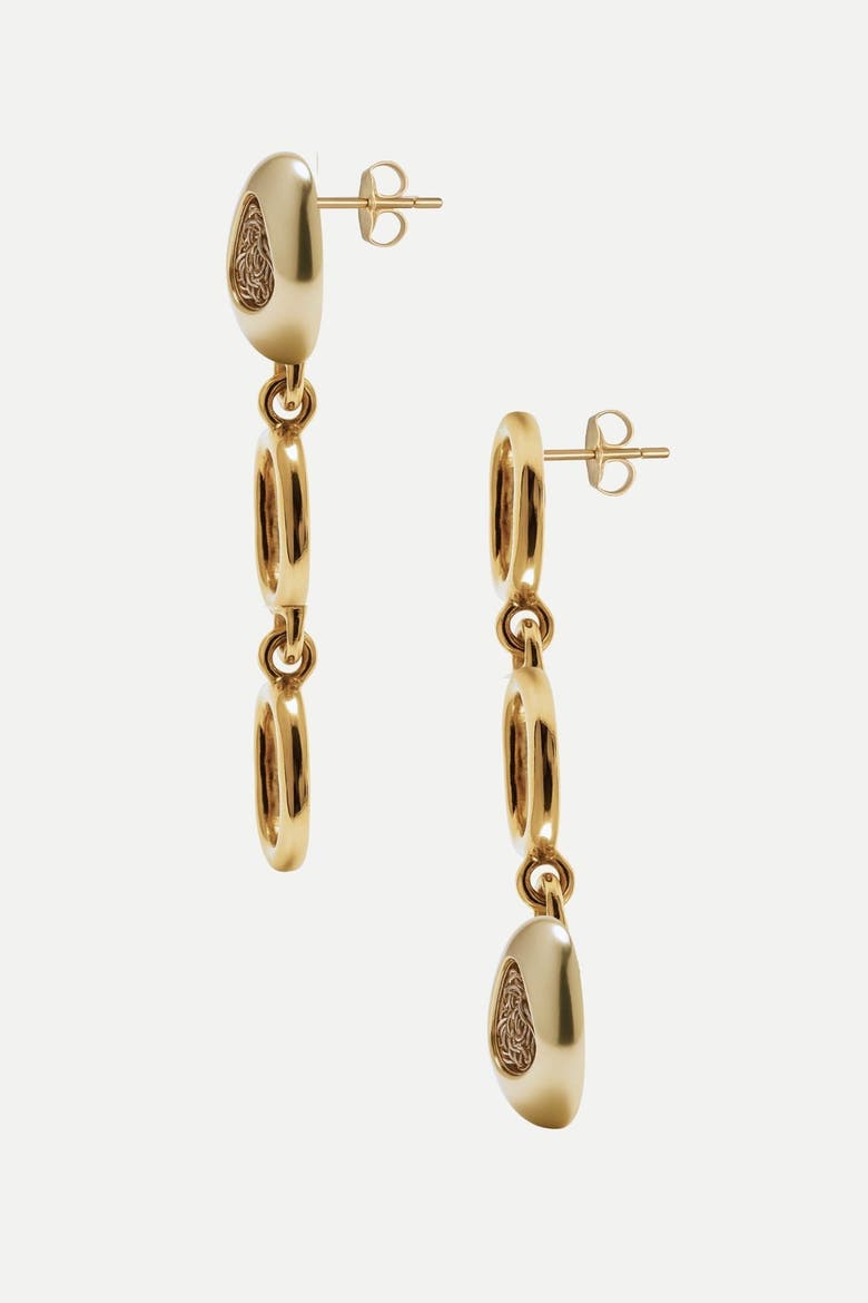 Bloom Drop Earrings, Alternate, color, Gold