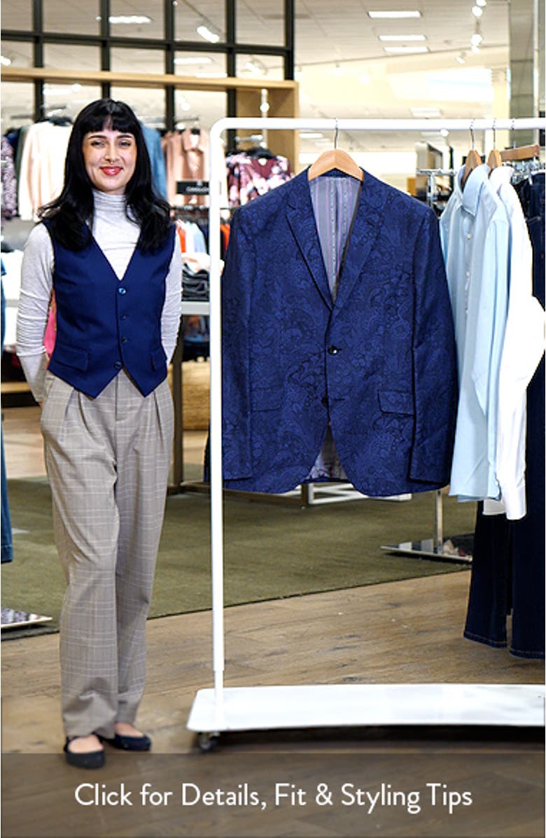 Roma Paisley Linen & Cotton Sport Coat, sales video thumbnail