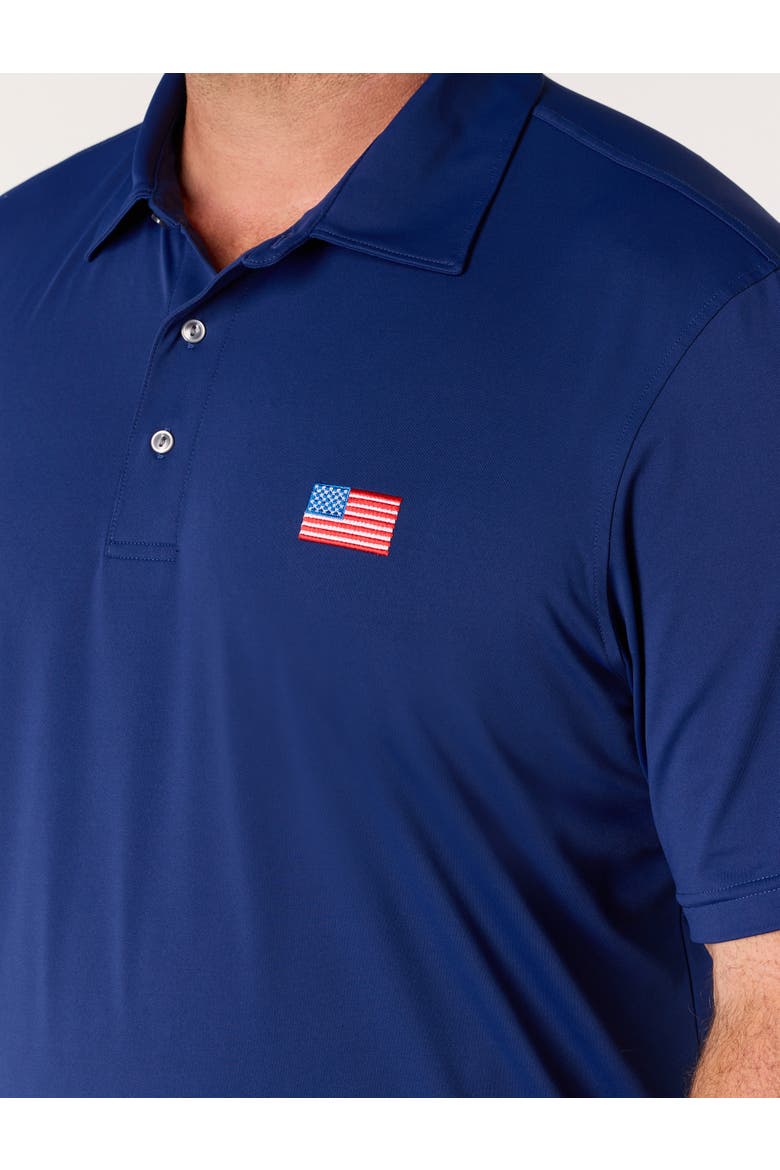 Big & Tall Golf Sankaty Polo Shirt, Alternate, color, BLUE DEPTH FLAG