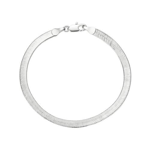 Donatello Gian Sterling Silver Flat Bracelet In Silver