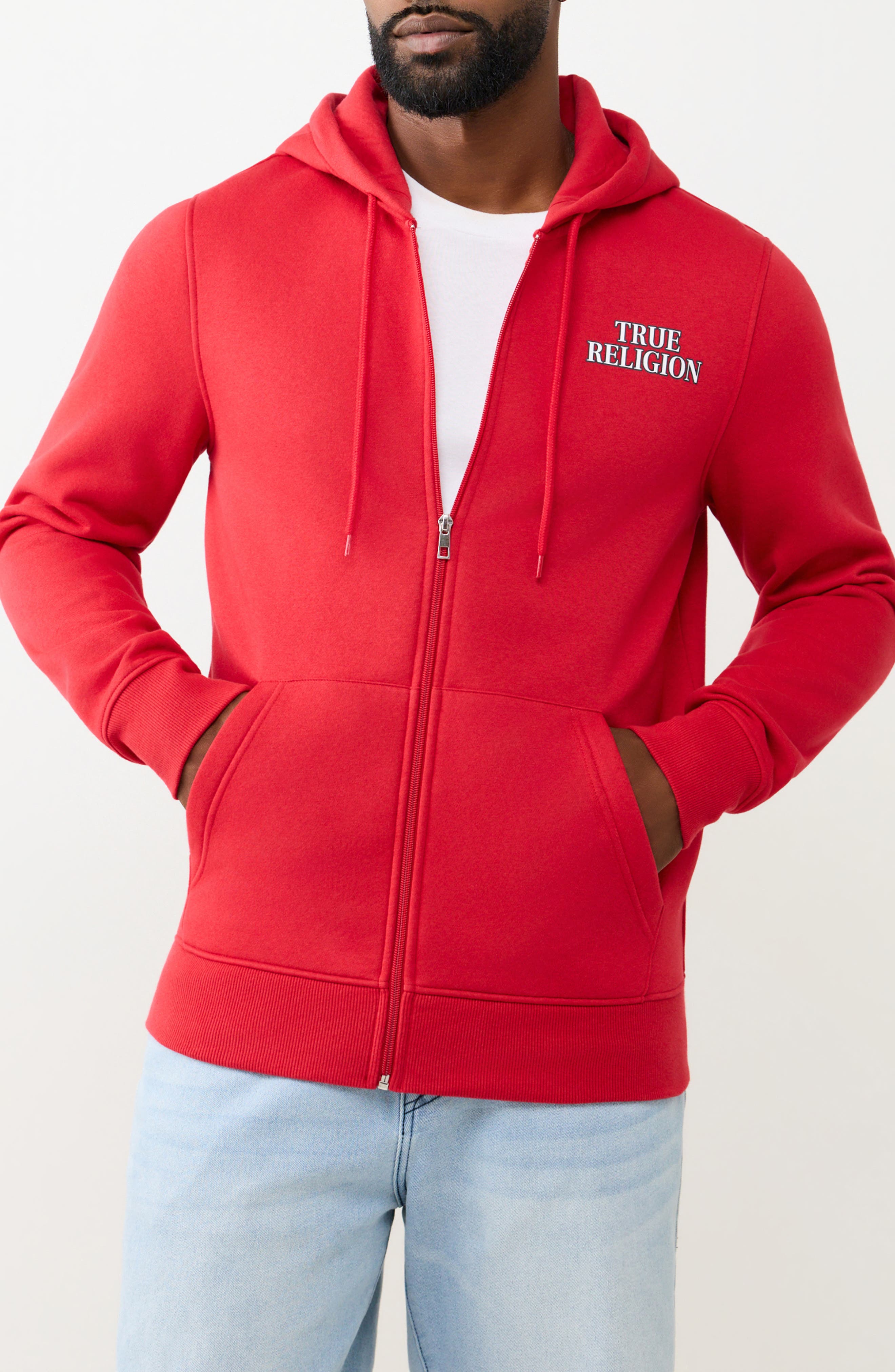 True Religion Filled All-over Print Zip Hoodie