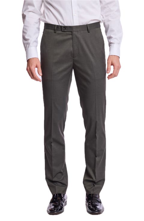Downing Mid Rise Slim Fit Dress Pants