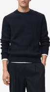 MANGO Rib Crewneck Sweater
