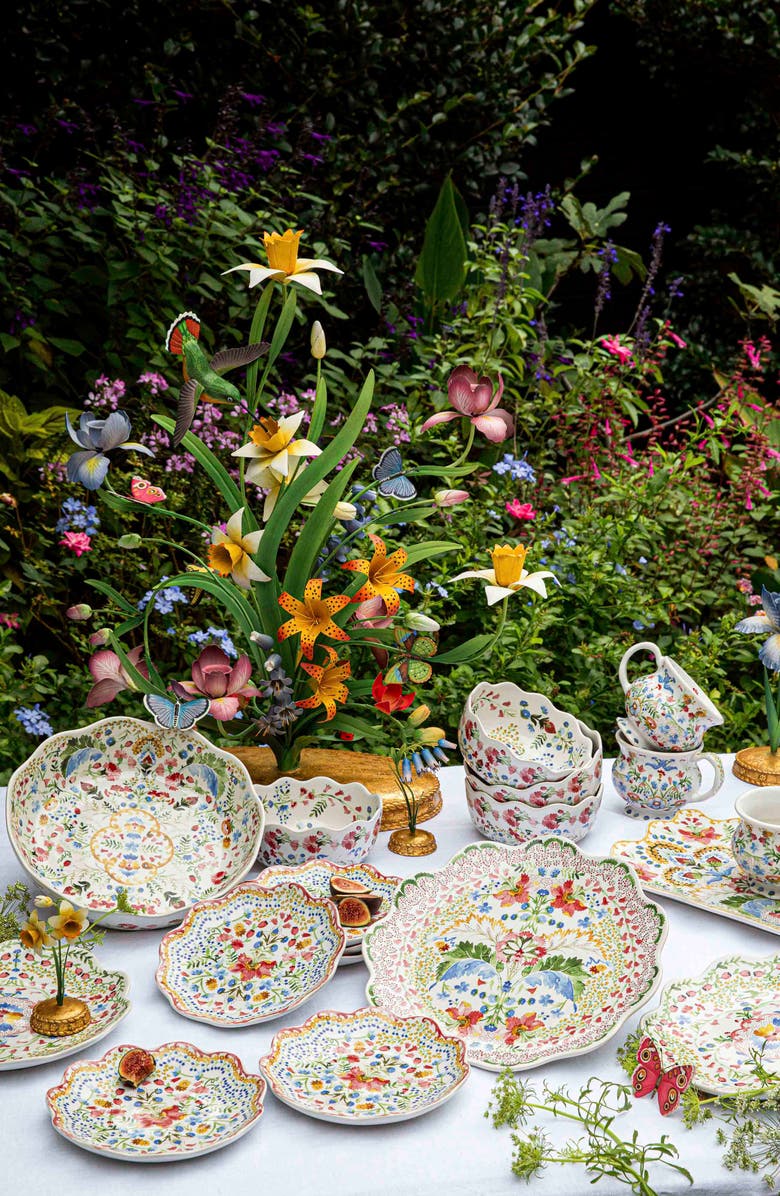 Juliska Sofia Dinner Plate, Alternate, color, Multi Pink