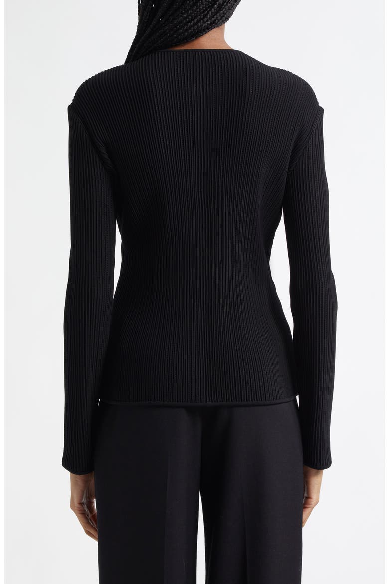 Ottoman Rib Zip-Up Jacket, Alternate, color, BLACK