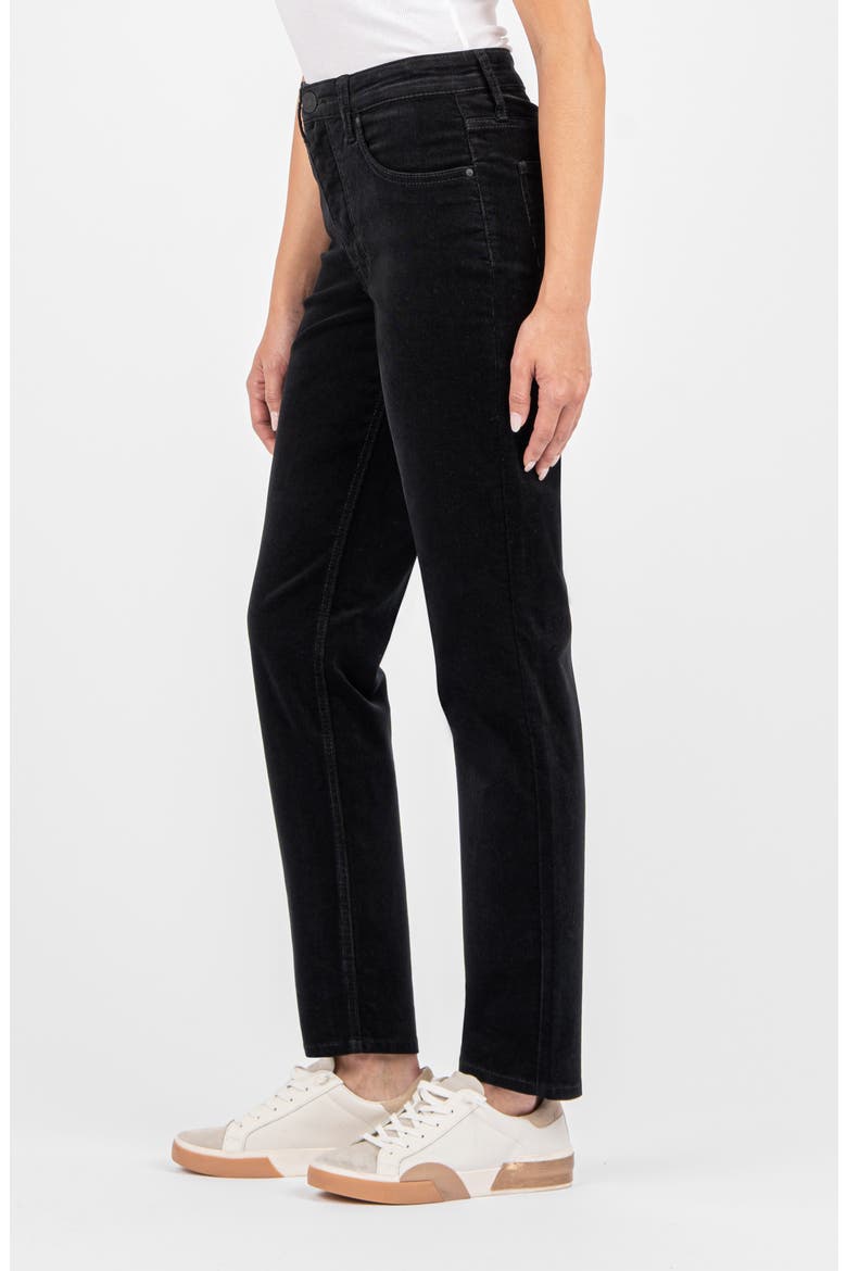Rachael High Waist Corduroy Mom Jeans, Alternate, color, BLACK JM