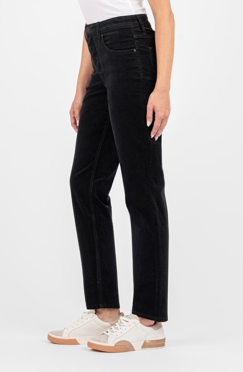 KUT from the Kloth Rachael High Waist Corduroy Mom Jeans, Alternate, color, Black