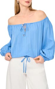 Parker Off the Shoulder Cotton Crop Top