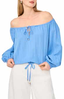 Parker Off the Shoulder Cotton Crop Top