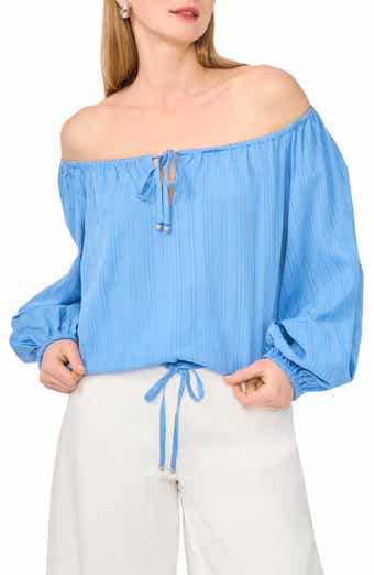 Parker Off the Shoulder Cotton Crop Top