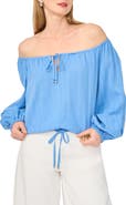 Parker Off the Shoulder Cotton Crop Top