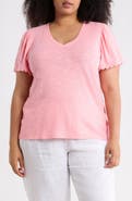 Caslon® Scallop Trim T-Shirt