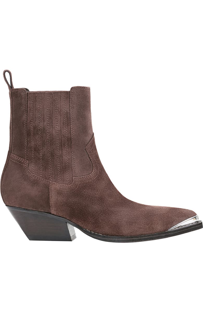 Marc Fisher LTD Pryce Pointy Toe Bootie, Alternate, color, Dark Brown