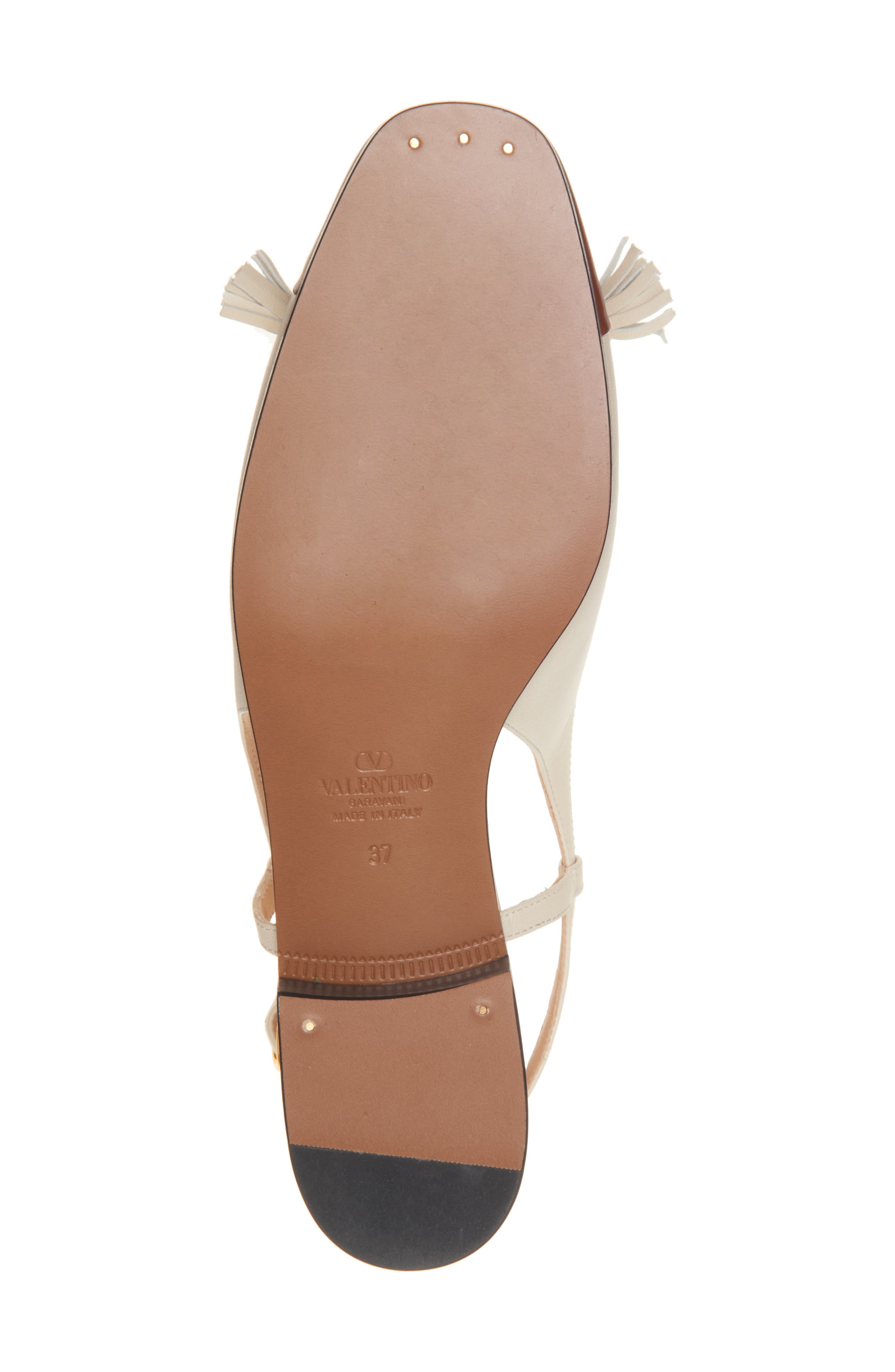 VLOGO Two-Tone Slingback Ballet Flat, Alternate, color, BUTTER/ TOBACCO