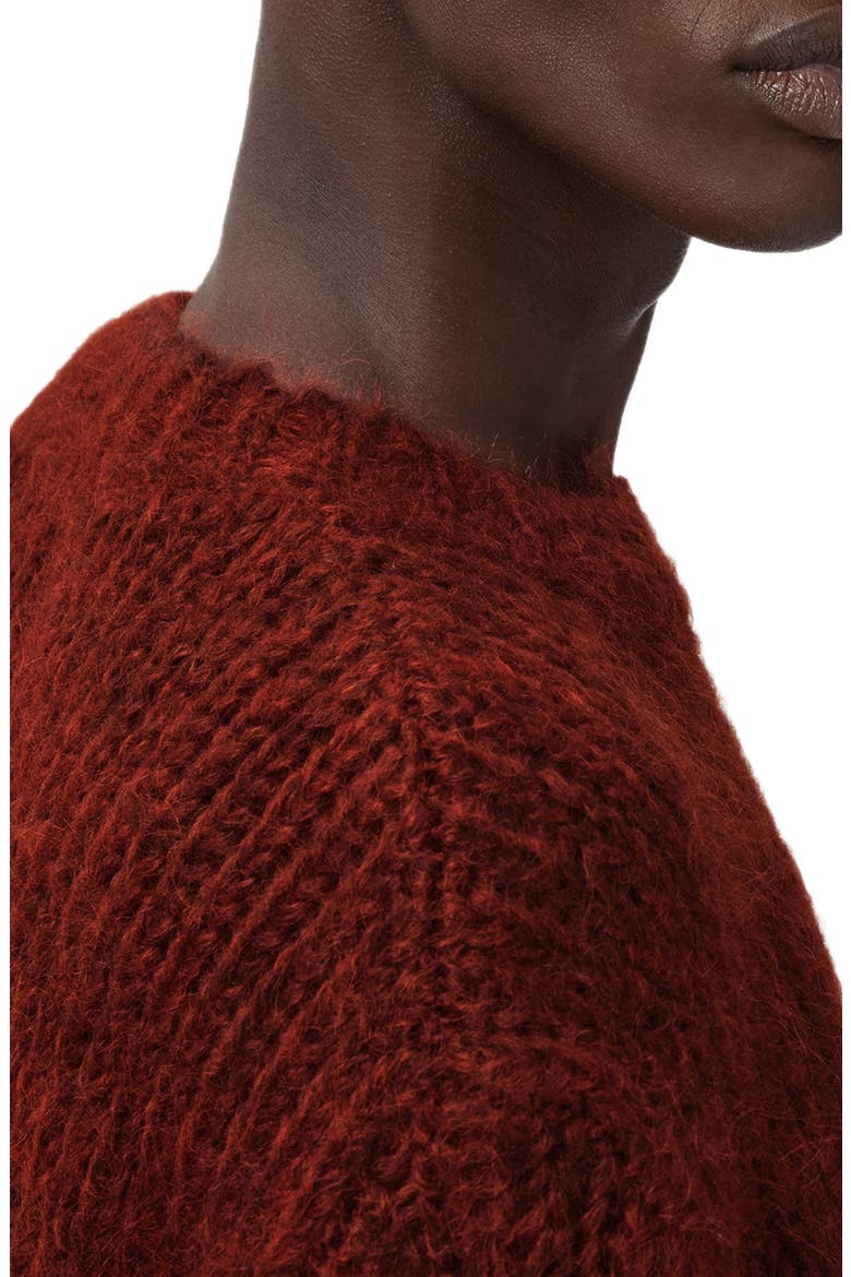 Myles Mohair & Merino Wool Sweater, Alternate, color, RUST RED