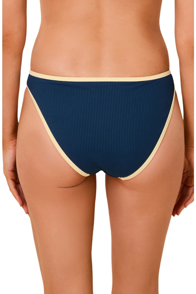 The Rachel Ribbed Swim Briefs, Alternate, color, DEEP CANAL