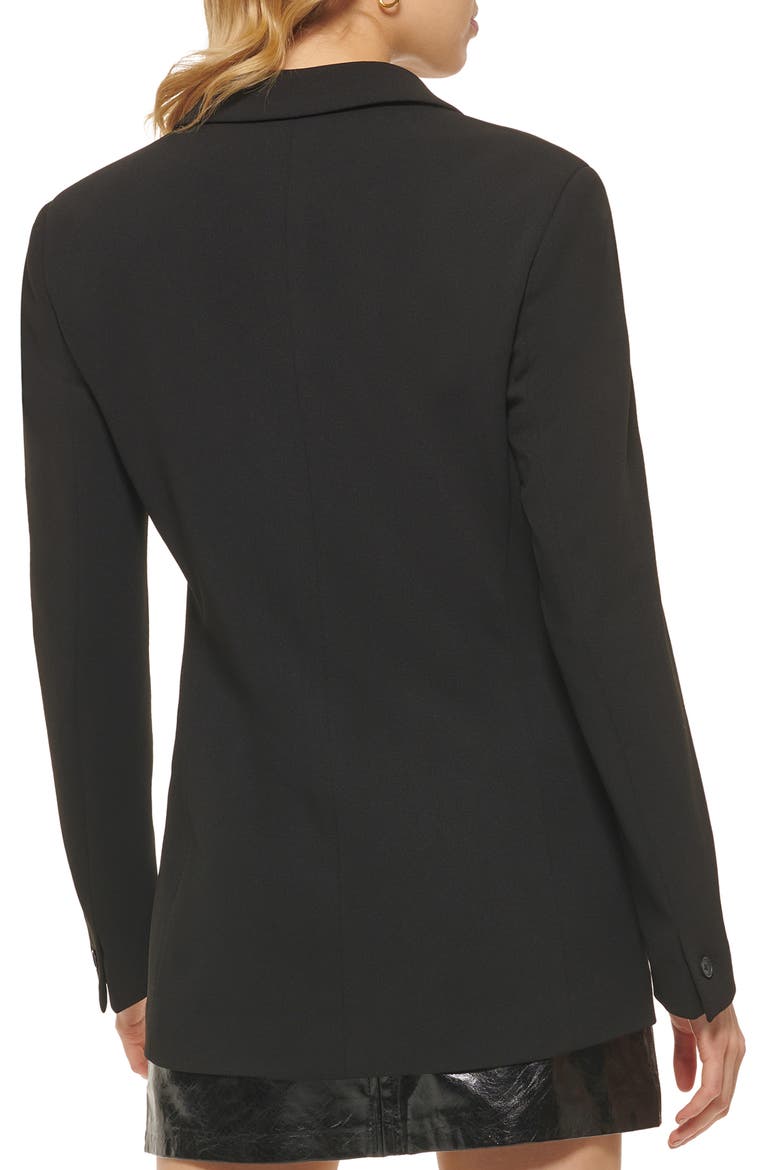Double Breasted Blazer, Alternate, color, BLACK