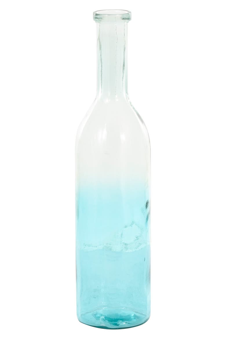 Recycled Glass Vase, Main, color, TEAL