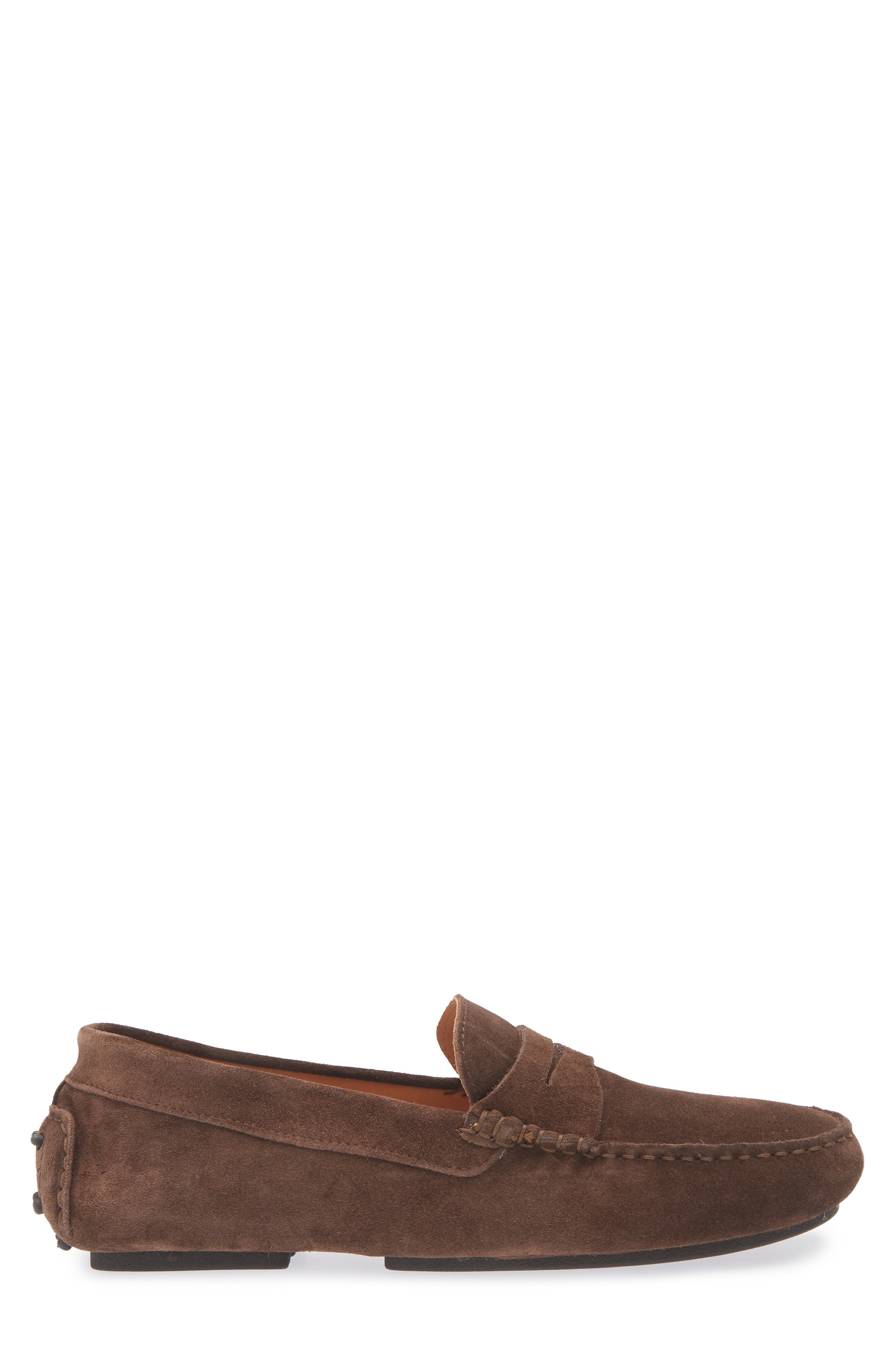 Gentle Souls Redondo Penny Loafer, Alternate, color, Brown Suede