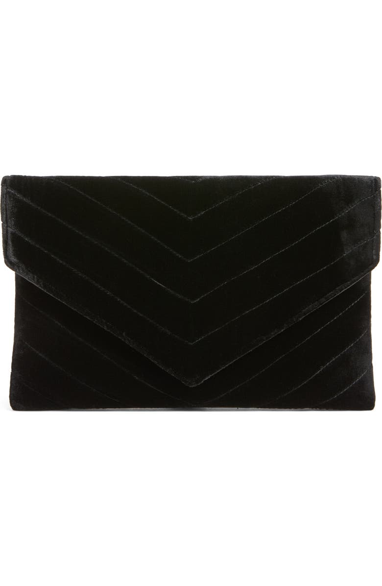 Shiraleah Alexis Velvet Envelope Clutch, Main, color,