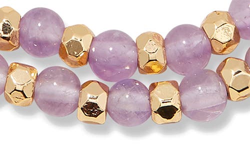 Brook & York Brook And York Evette Birthstone Beaded Slider Bracelet In Gold June