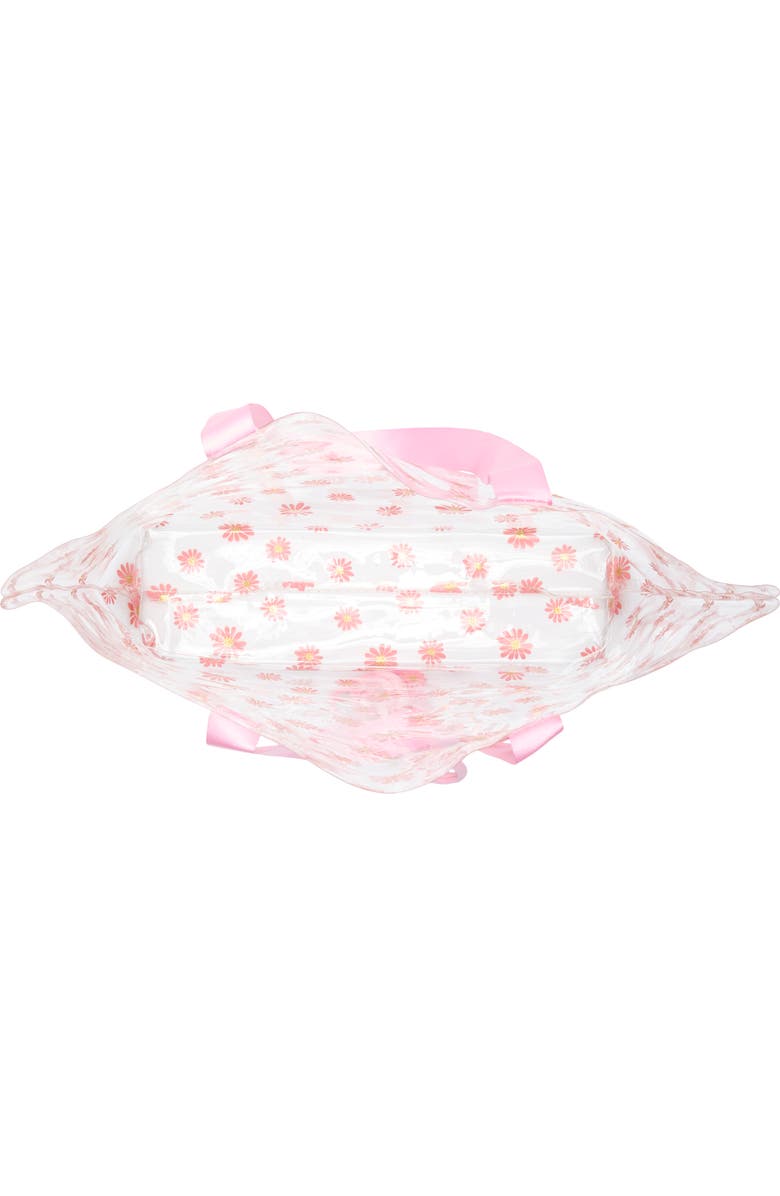 Capelli New York Kids' Glitter Daisy Jelly Tote, Alternate, color, Pink Combo