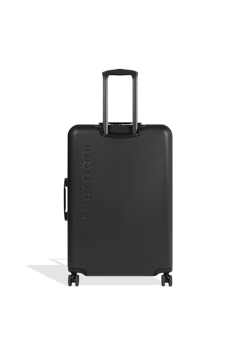 Meridian 29 Inch Large Checked Travel Hardside Luggage, Alternate, color, Black