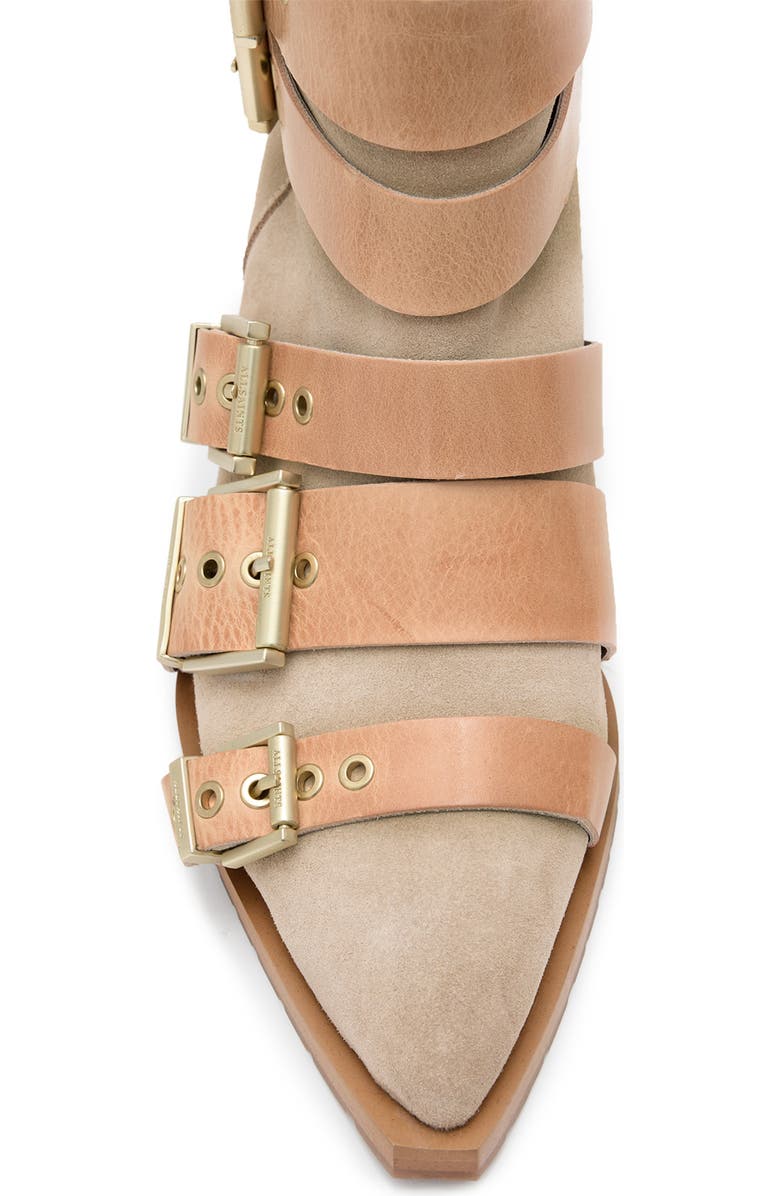 AllSaints Jane Buckle Bootie, Alternate, color,