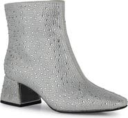 LADY COUTURE Rhinestone Block Heel  Bootie