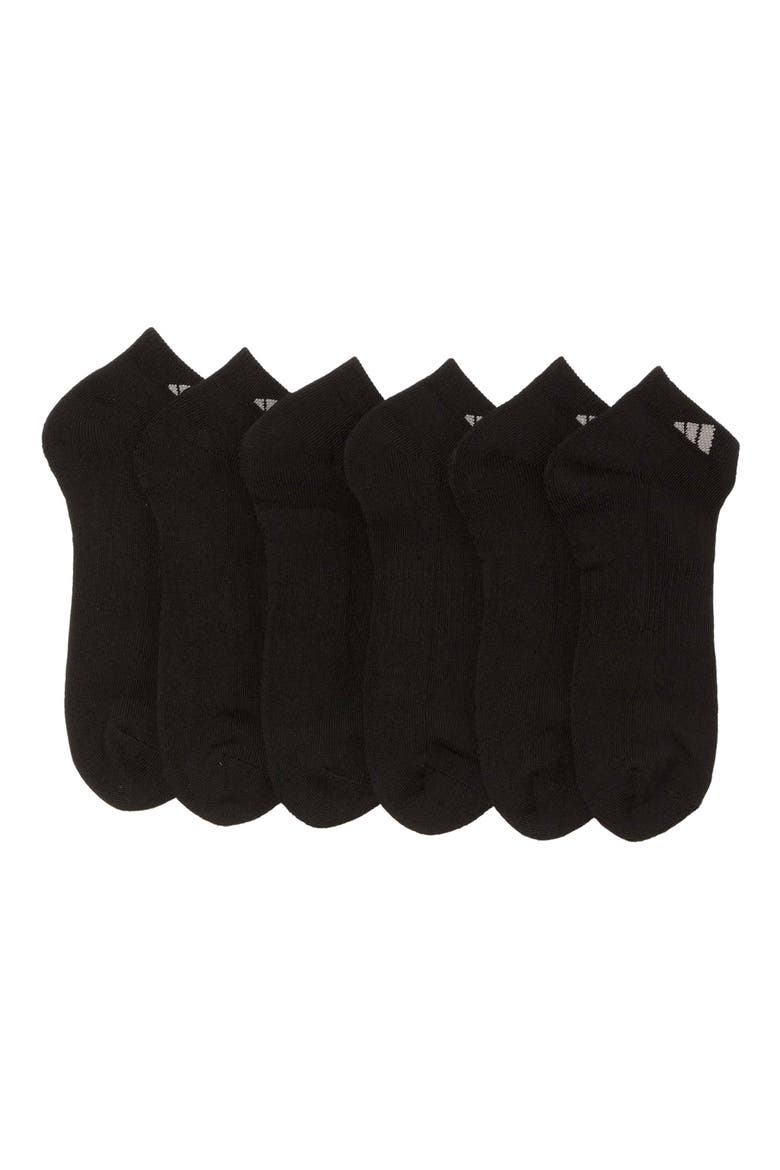 Athletic Ankle Socks - Pack of 6, Main, color, BLACK