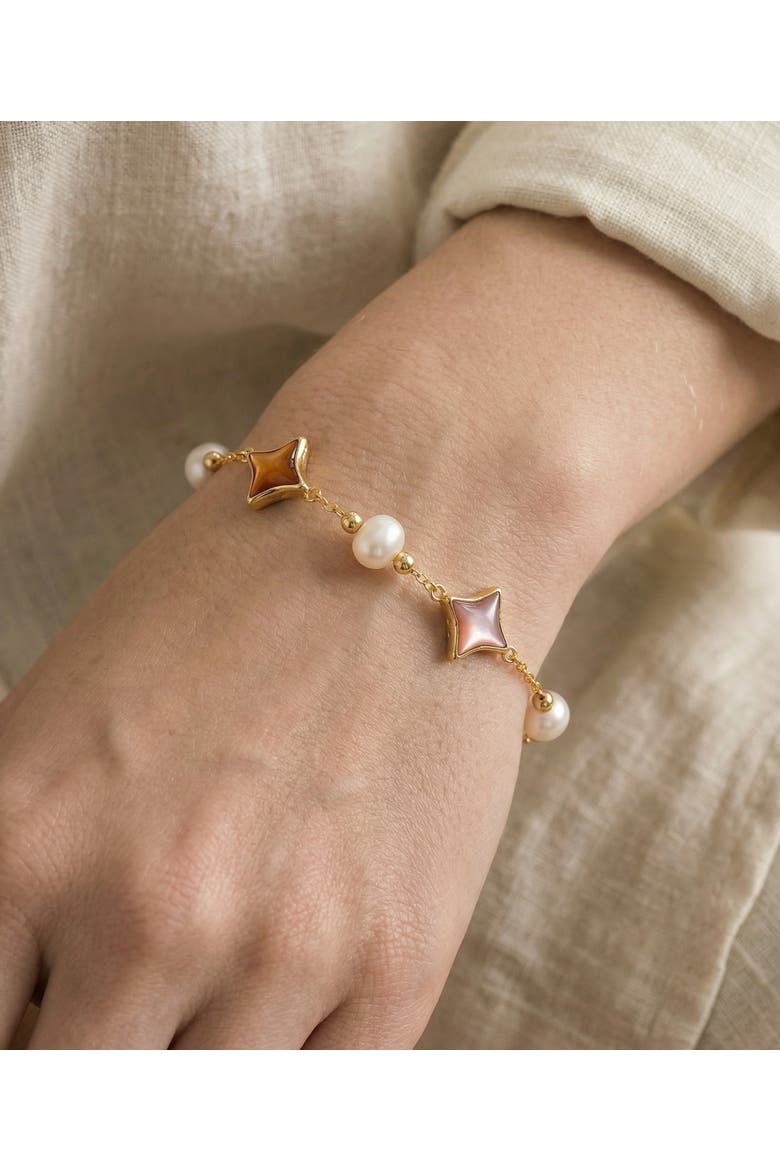 White Freshwater Pearl Anika Bracelet, Alternate, color, White Pearls