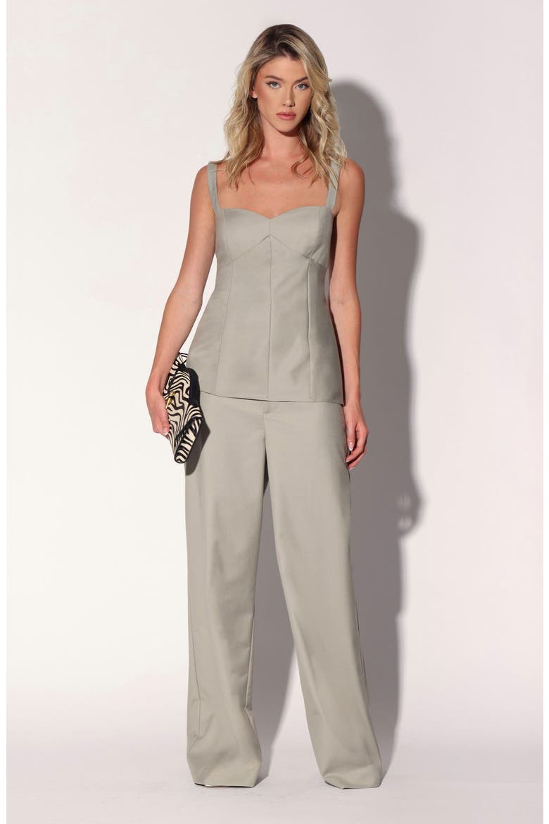 Cassie Sweetheart Neck Top, Alternate, color, PALE SAGE