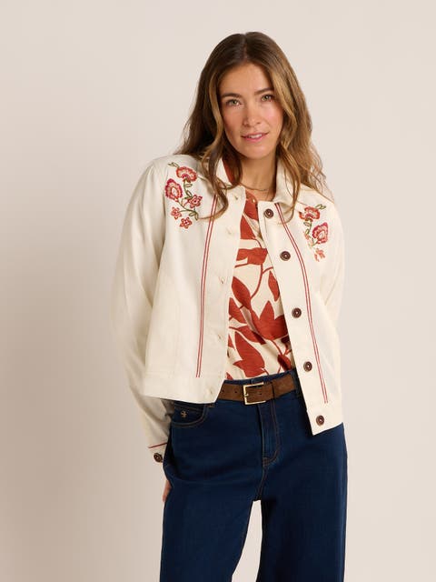 Celestina Floral Embroidery Jacket